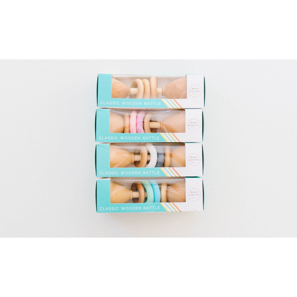 Color Block Classic Baby Rattles