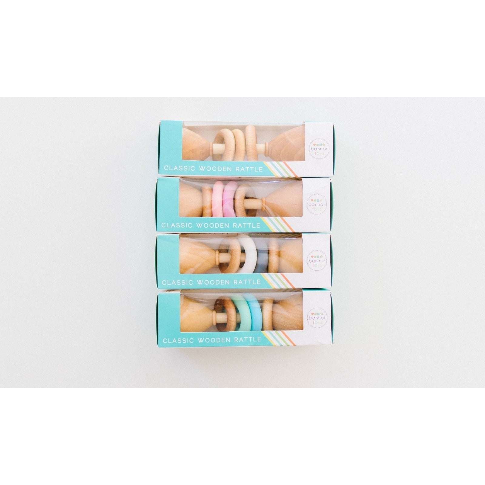 Color Block Classic Baby Rattles