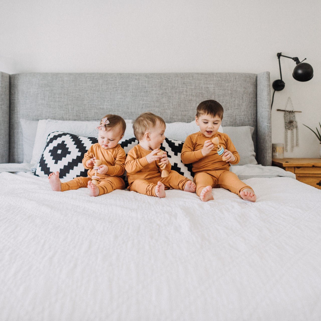 Color Block Classic Baby Rattles