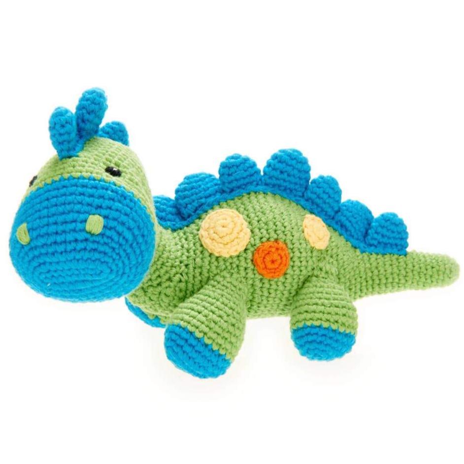 Steggy Dinosaur Rattle - Green