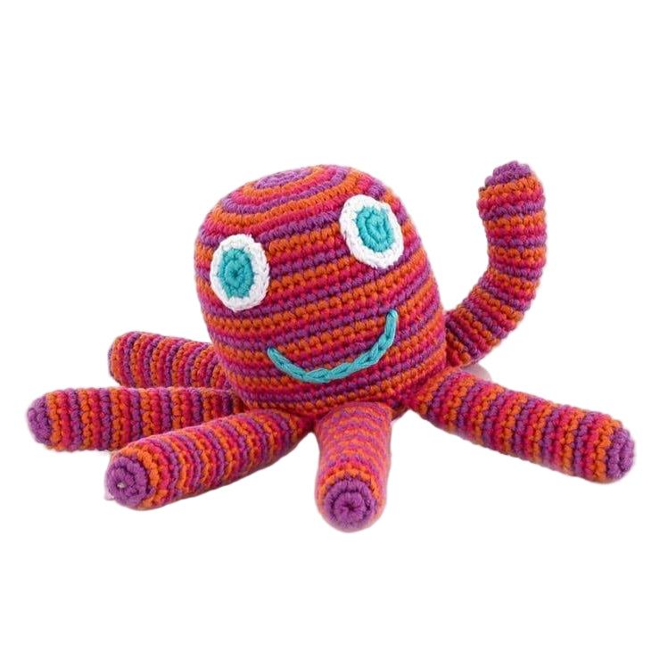 Octopus Rattle Classic - Pink
